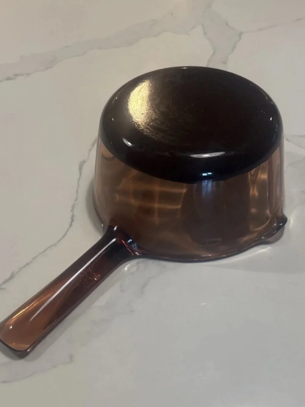 Pyrex Corning Ware Vision Amber 1 L Sauce Pot Non Stick Bottom